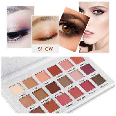 18 Color Makeup Eyeshadow Palette Waterproof Glitter Pigment Smoky Eye Shadow Pallete Make Up Palette Nude Long Lasting Beauty