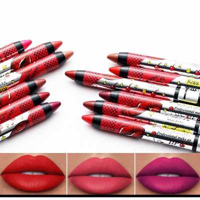 Lipstick Pen Matte Moisturizing Waterproof Not Easy To Discolor Lipsticks Long Lasting Waterproof Lip Makeup Cosmetics