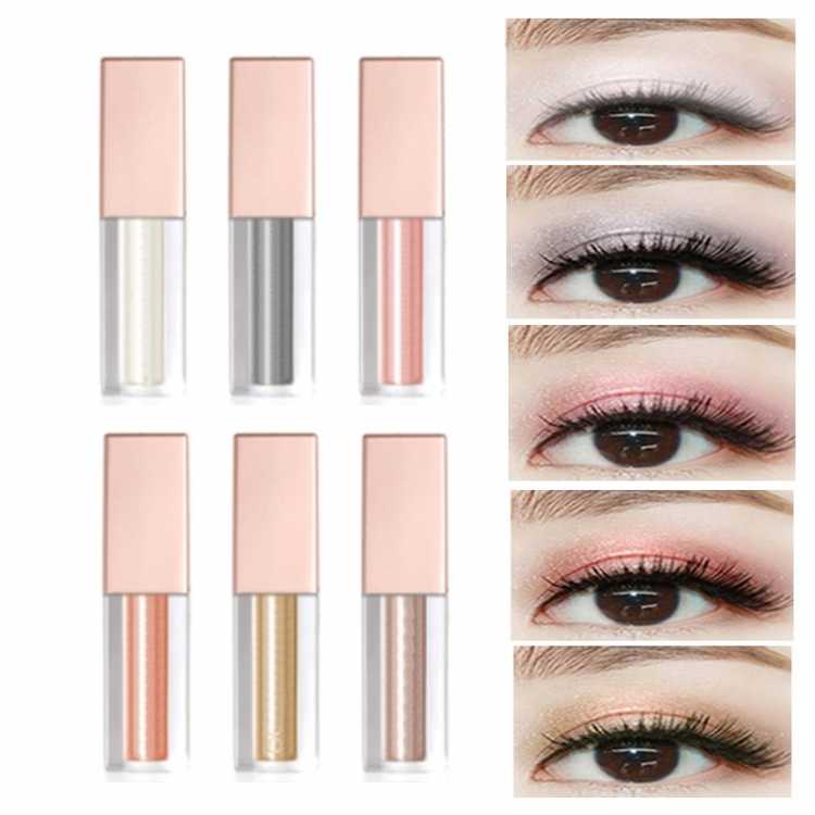 Liquid Waterproof Glitter Pearl Eyeshadow Fluid Makeup White Copper Colors Heng Fang Shimmer Eye Shadows Beauty
