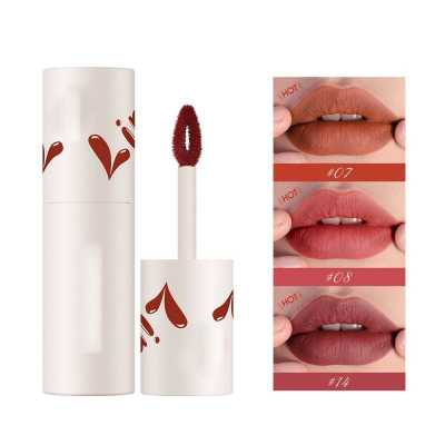 Matte Velvet Lip Gloss Lightweight Lipstick Cosmetics Non Sticky Lip Glaze Long Lasting Waterproof Lip Tint Makeup