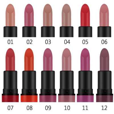 Multi colors Matte Velvet Moisturizing Lipstick Long lasting Waterproof Lipstick Non stick Cup Bullet Lipstick Cosmetics