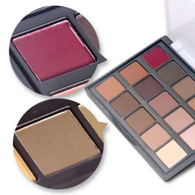 15 colors of mini eyeshadow, pearly matte finish eye makeup, earth color candy color two color optional easy to color