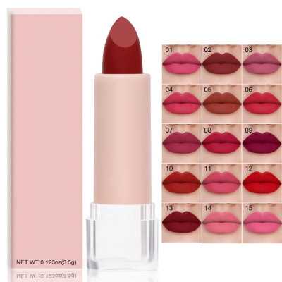 Professional Multi colors Lipstick Long Lasting Waterproof Matte Velvet Not Easy To Fade Lipstick Lip Makeup