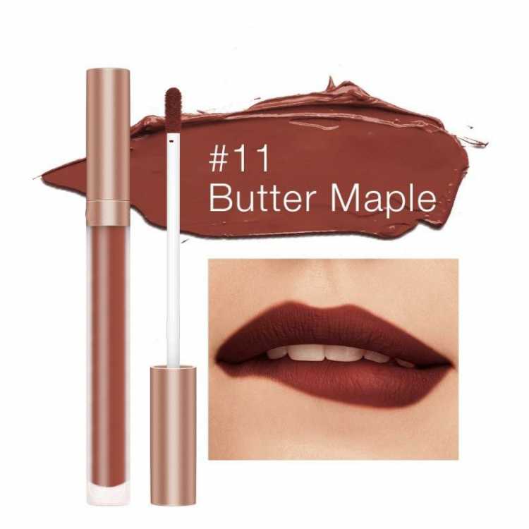 Matte Lip Gloss Liquid Lipstick Lightweight Lip Glaze Lasting Lip Tint Cosmetics Waterproof 12 Colors Lip Makeup